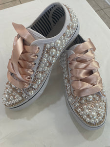 Bling low top shoes