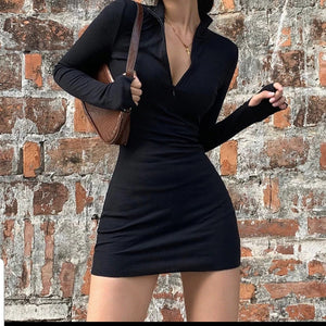 Sexy Bodycon Zipper
