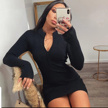 Load image into Gallery viewer, Sexy Bodycon Zipper