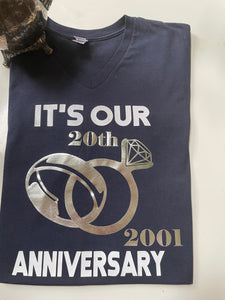 Anniversary Tshirt (insert year)